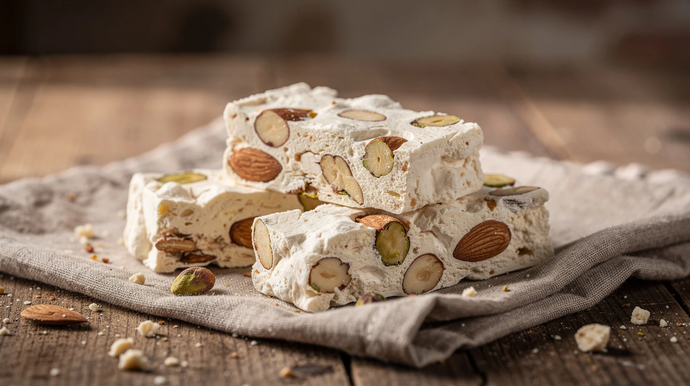 Nougat de Montélimar IGP aux amandes et pistaches